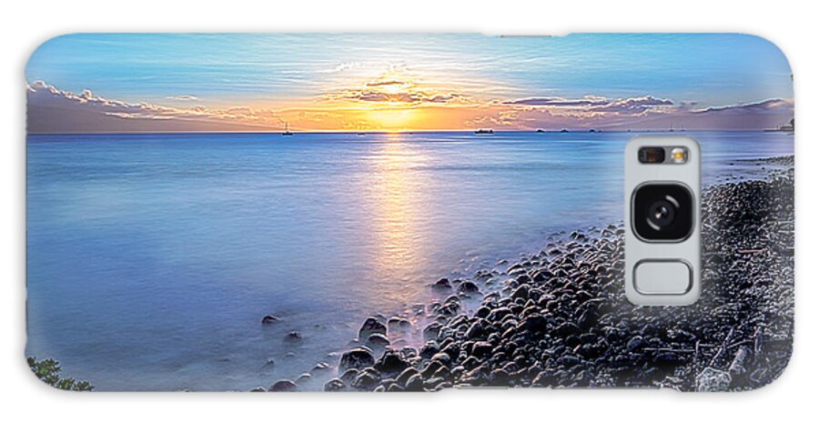 Sunset Galaxy Case featuring the photograph Stiletto Shore by William Blonigan