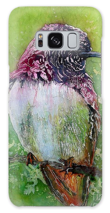 Hummingbird Galaxy S8 Case featuring the mixed media Still for a Moment II by Carol Losinski Naylor