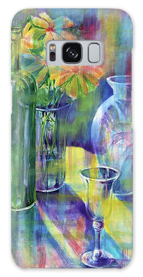 Still Life Galaxy S8 Case featuring the painting Still Life With Color by Carolyn Coffey Wallace