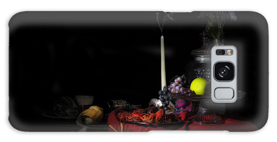 Dutch Masters Galaxy Case featuring the photograph Still Life with Mudbugs, Beer and a Mask by Eugene Campbell
