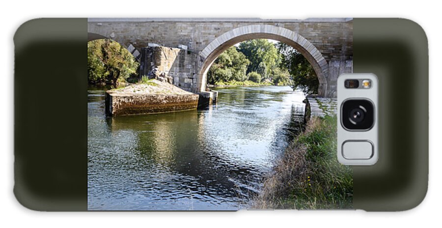 Stone Galaxy S8 Case featuring the photograph Stone Bridge by Pamela Newcomb