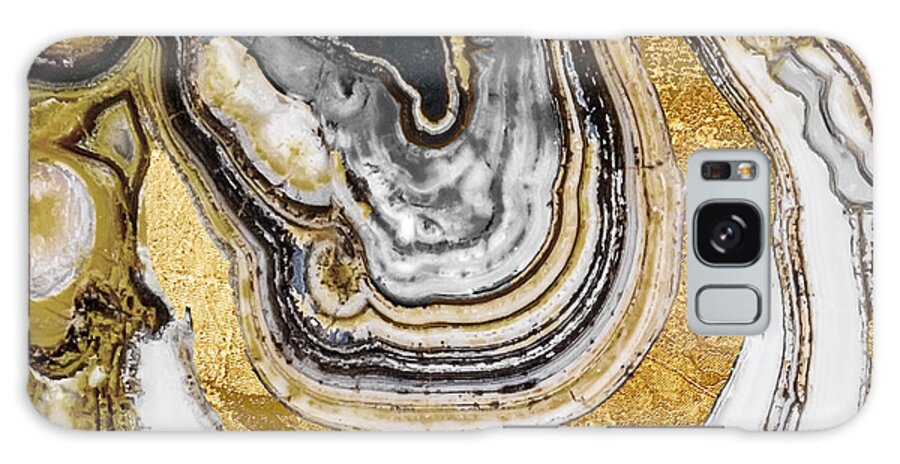 Geode Galaxy Case featuring the painting Stone Prose by Mindy Sommers