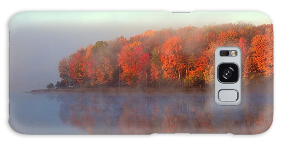Stoneledge Lake Galaxy Case featuring the photograph Stoneledge Lake in Autumn Fog by Terri Gostola