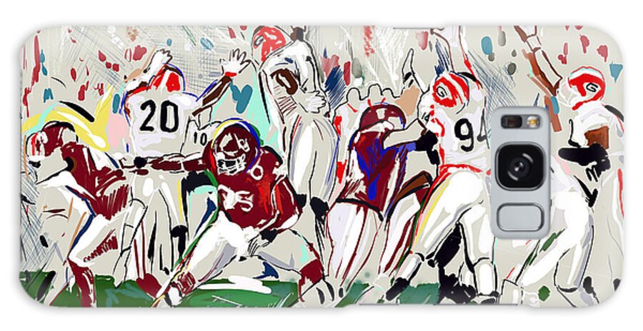 Uga Football Galaxy Case featuring the painting Stopped by John Gholson