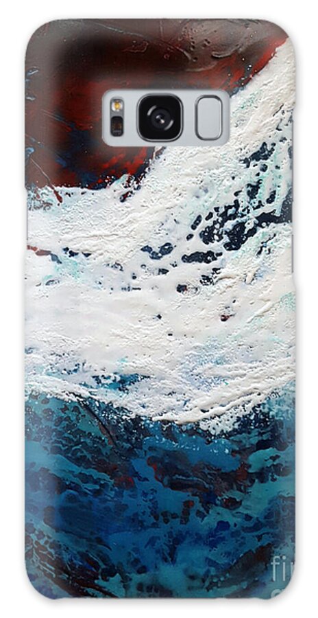Abstract Galaxy Case featuring the painting Storm by Anita Thomas