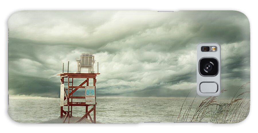 Bath Galaxy Case featuring the photograph Storm Approaching Gulf of Mexico, Florida by Liesl Walsh