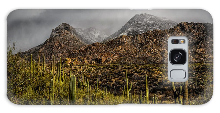 Acrylic Prints Galaxy Case featuring the photograph Storm Over Catalinas 15 by Mark Myhaver