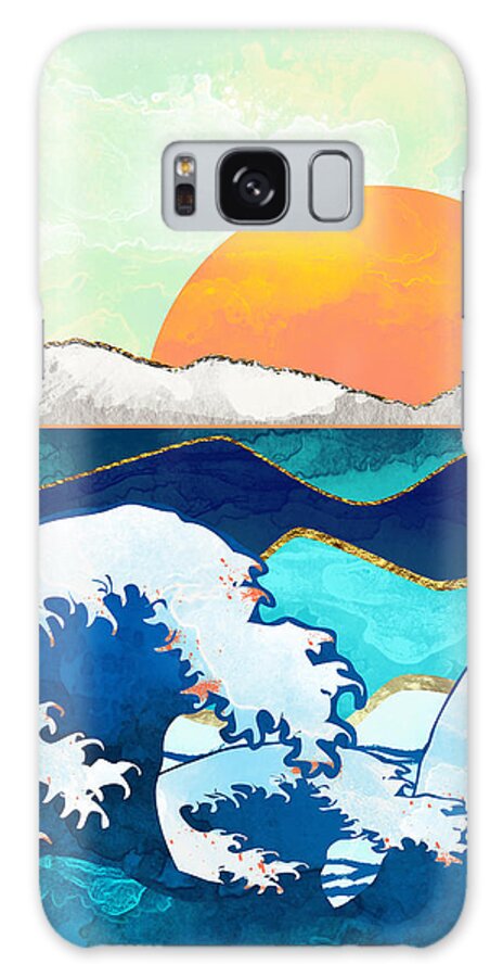 Storm Galaxy Case featuring the digital art Stormy Waters by Spacefrog Designs