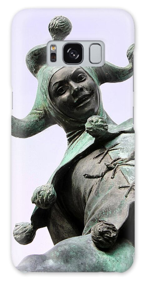Jester Galaxy Case featuring the photograph Stratford's Jester Statue by Terri Waters
