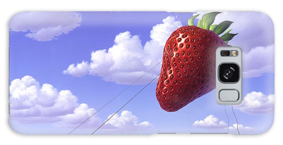 Strawberry Galaxy Case featuring the painting Strawberry Field by Jerry LoFaro