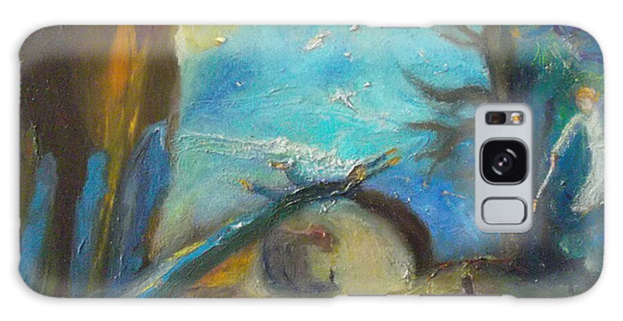 Abstract Galaxy Case featuring the painting Stream of Consciousness by Susan Esbensen