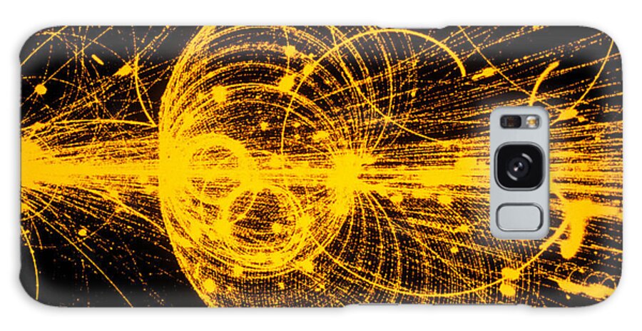 Na35 Experiment Imagery Galaxy Case featuring the photograph Streamer Chamber Photo Of Particle Tracks by Cern