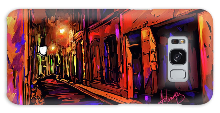 Avignon Galaxy Case featuring the painting Street in Avignon, France by DC Langer