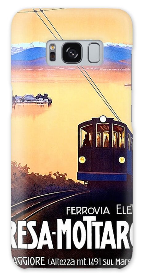 Stresa Galaxy Case featuring the painting Stresa - Mottarone, cable car, Italy by Long Shot
