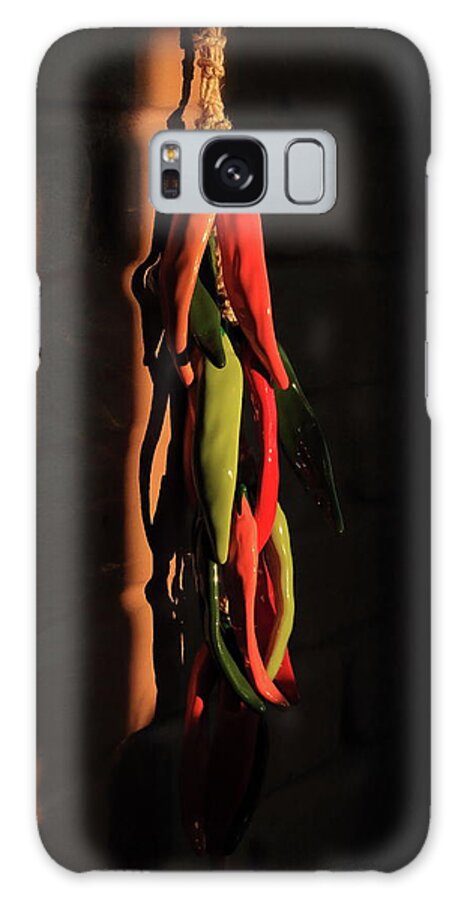 Ristra Galaxy Case featuring the photograph String Chilis by David Diaz