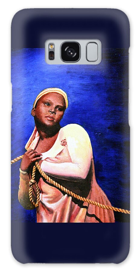 Girl Galaxy Case featuring the painting Struggle of Bondage 1 by Carol Neal-Chicago