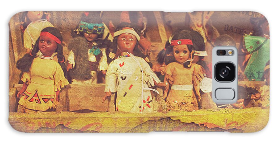 Vintage Dolls Galaxy Case featuring the photograph Stuck in this Box with Nothing to Drink by Toni Hopper
