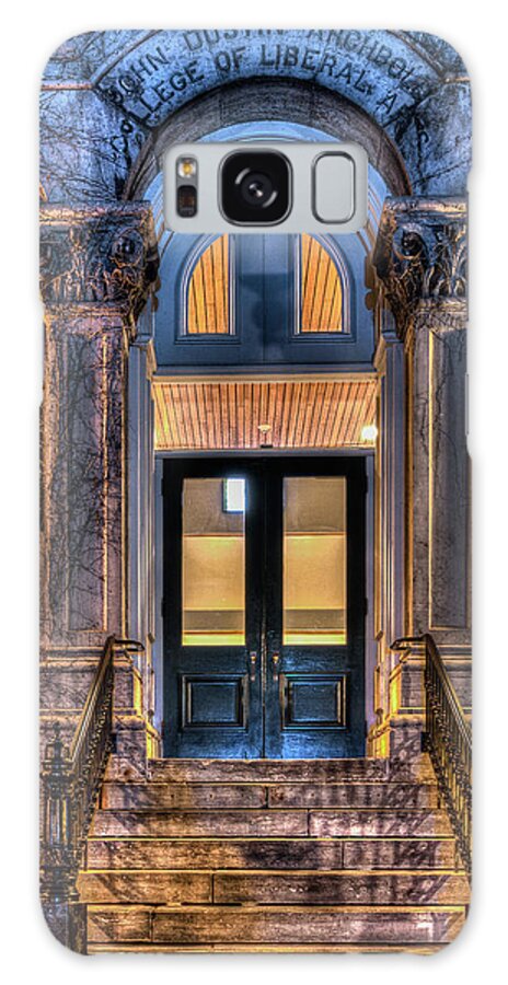 Su Galaxy Case featuring the photograph SU Hall of Languages Doors by Rod Best