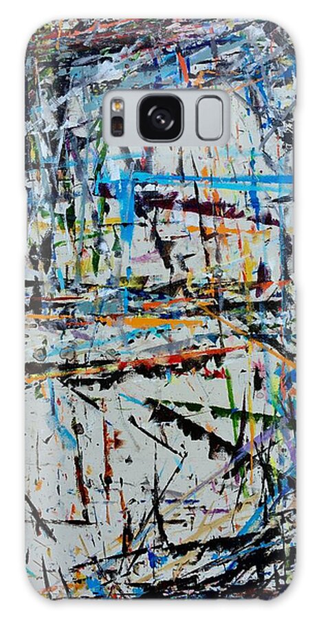 Abstract Galaxy Case featuring the painting Subterfuge by Joel Tesch