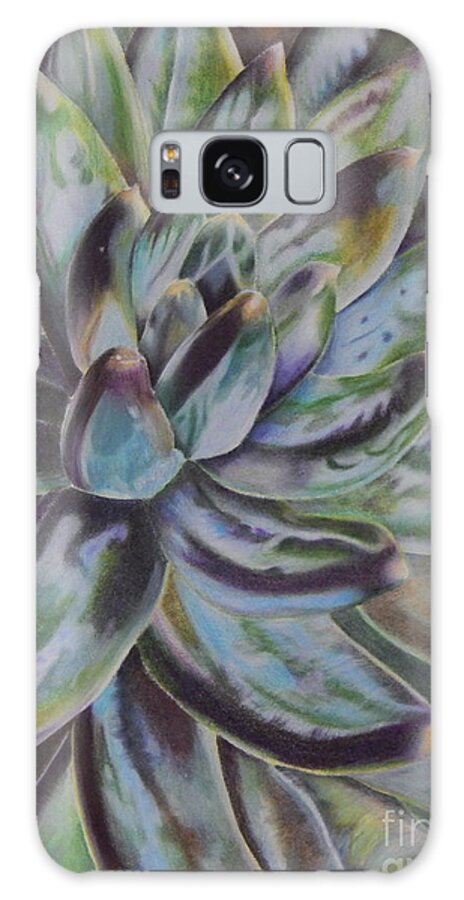 Succulent Galaxy Case featuring the painting Succulent by Angela Armano