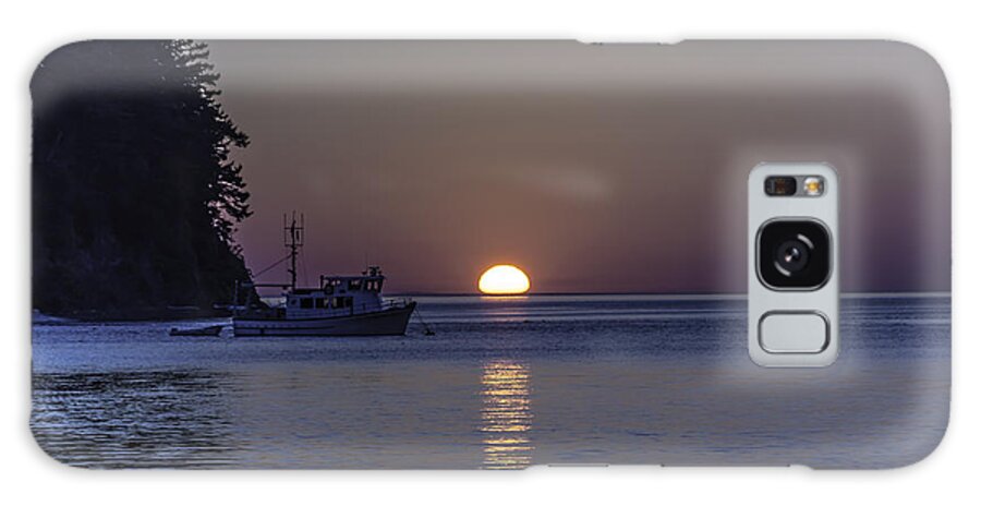 Sunset Galaxy Case featuring the photograph Sucia Island Sunset by Mark Joseph