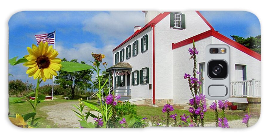 East Point Lighthouse Galaxy Case featuring the photograph Summer at East Point Light by Nancy Patterson