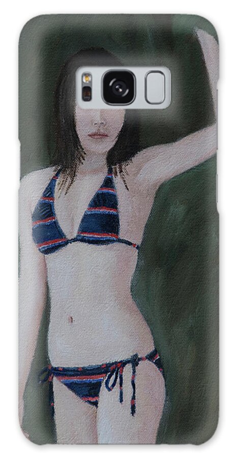 Portrait Galaxy Case featuring the painting Summer Break by Masami Iida