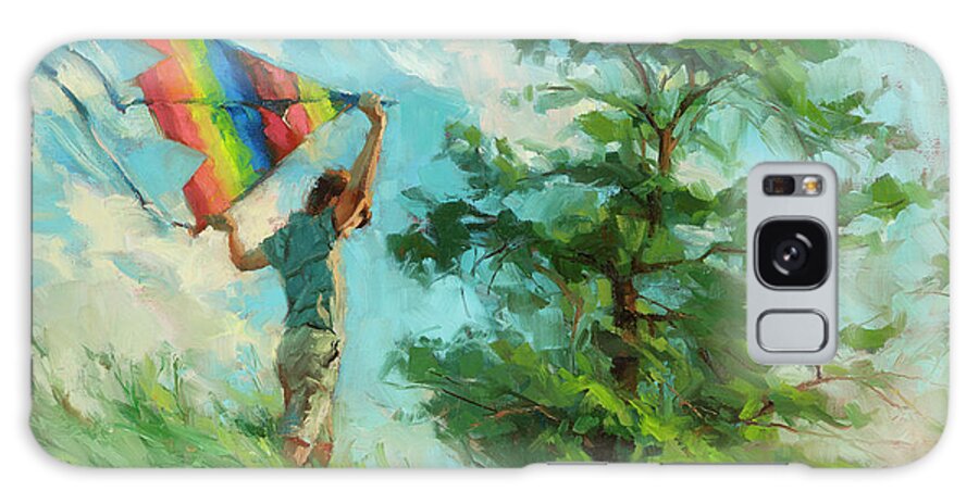 Boy Galaxy Case featuring the painting Summer Breeze by Steve Henderson