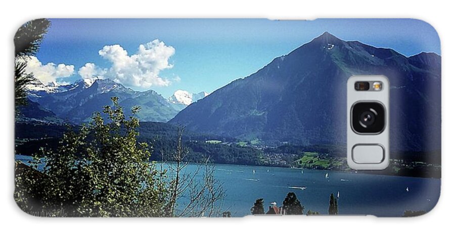 Lake Thun Galaxy Case featuring the photograph Summer Day by Mimulux Patricia No