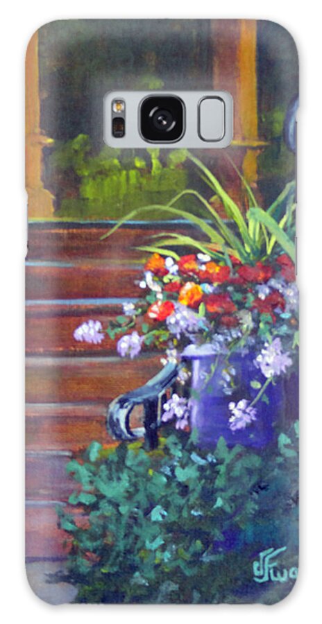 Summer Galaxy Case featuring the painting Summer Flowers by Judy Fischer Walton