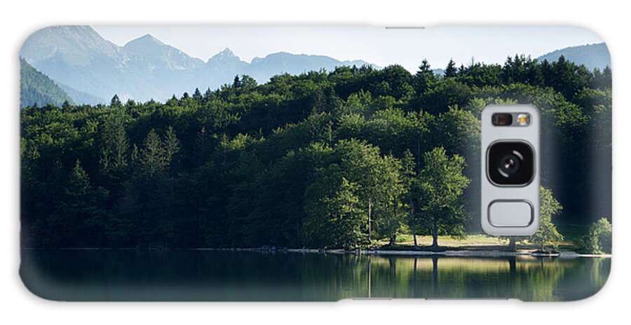 Bohinj Galaxy Case featuring the photograph Summer morning at Lake Bohinj in Slovenia by Ian Middleton