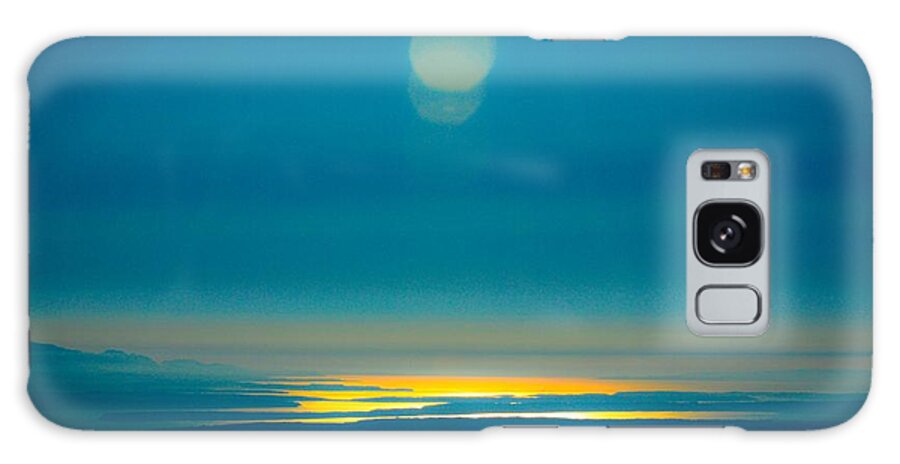 Sky Galaxy Case featuring the photograph Sun going down on the Sound by Brian O'Kelly