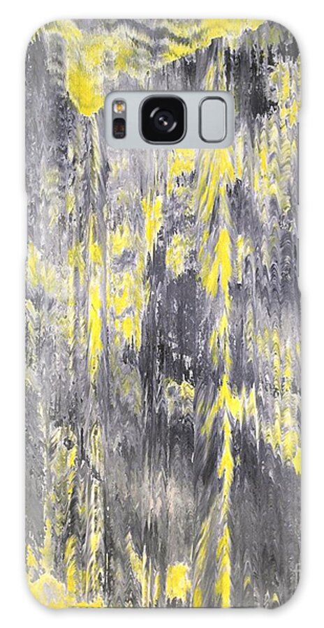 Abstract Galaxy Case featuring the painting Sun Shower by Wayne Cantrell