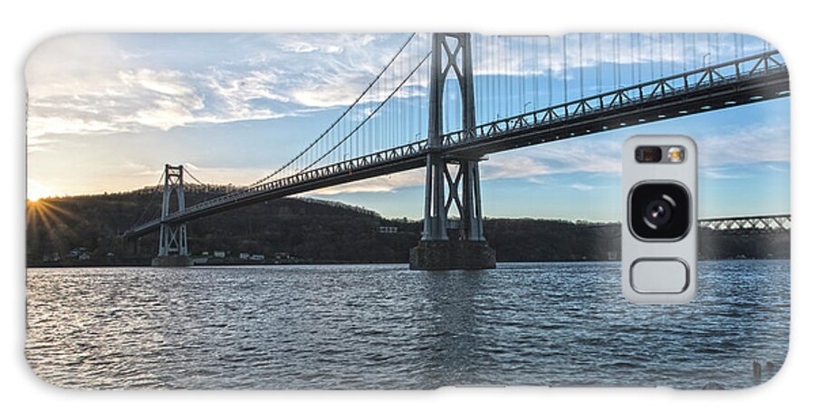 Mid Hudson Bridge Galaxy Case featuring the photograph Sunburst Crossings by Angelo Marcialis