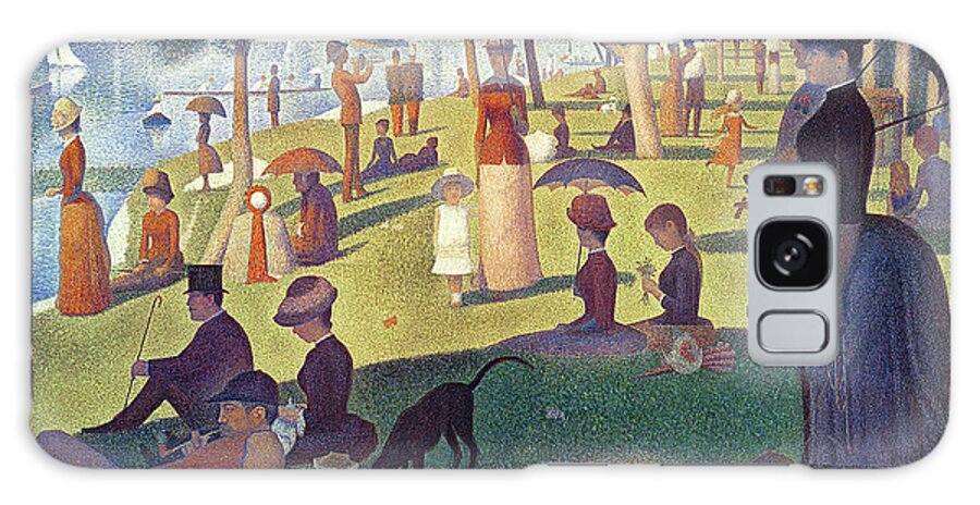 Sunday Galaxy Case featuring the painting Sunday Afternoon on the Island of La Grande Jatte by Georges Pierre Seurat