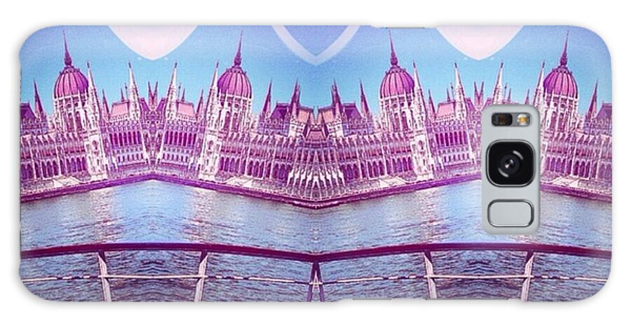 Parlament Galaxy Case featuring the photograph #sunday #budapest #parlament #house by Luigino Bottega