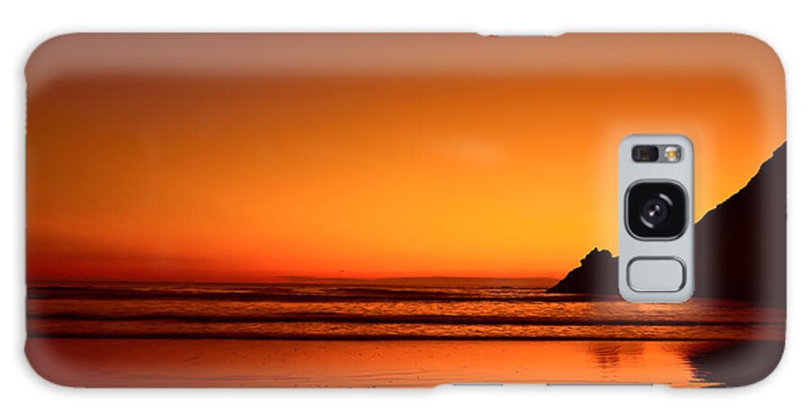 Oregon Galaxy Case featuring the photograph Sundown Silhouette by Don Schwartz