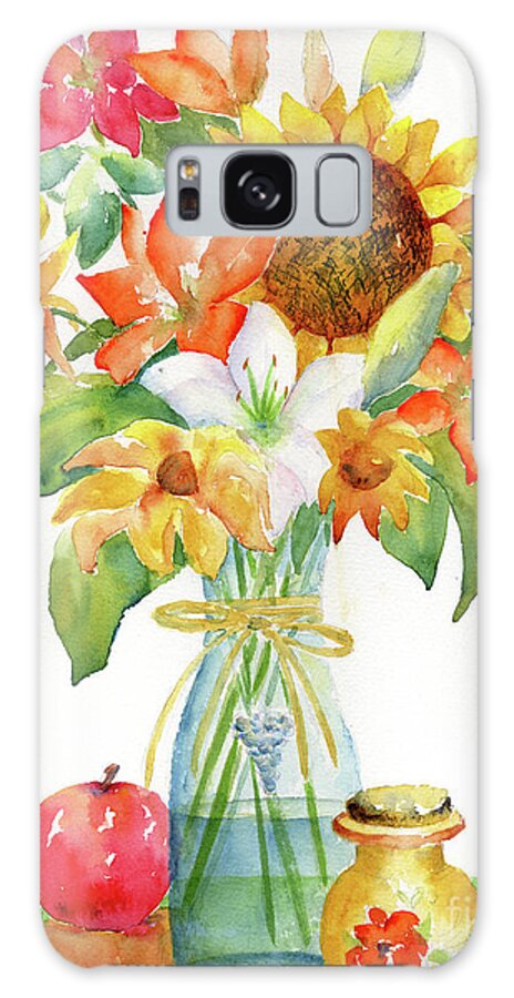 Impressionism Galaxy Case featuring the painting Sunflower Still Life by Pat Katz