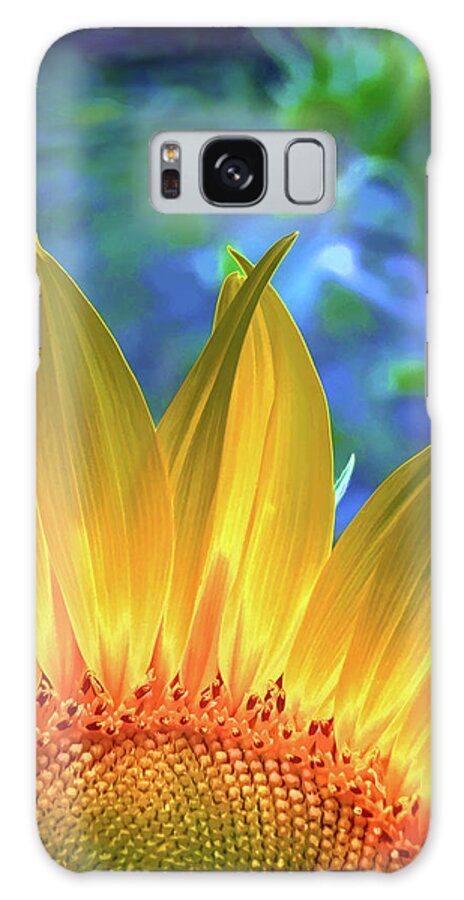 Flower Galaxy Case featuring the digital art Sunflower Sunshine by Pennie McCracken