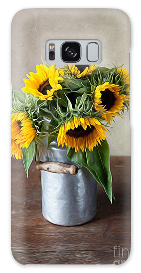 Sunflower Galaxy Case featuring the photograph Sunflowers by Nailia Schwarz
