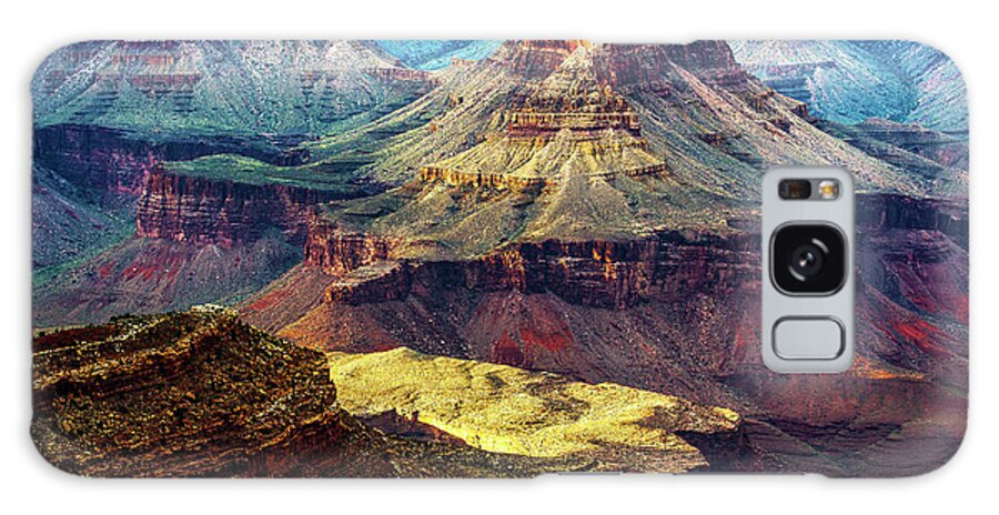 Landscape Galaxy Case featuring the photograph Sunlight Through the Canyon by Amy Sorvillo