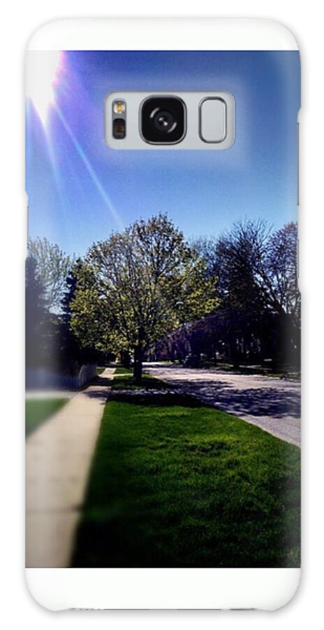 Frank-j-casella Galaxy Case featuring the photograph Sunlight Through Tree by Frank J Casella