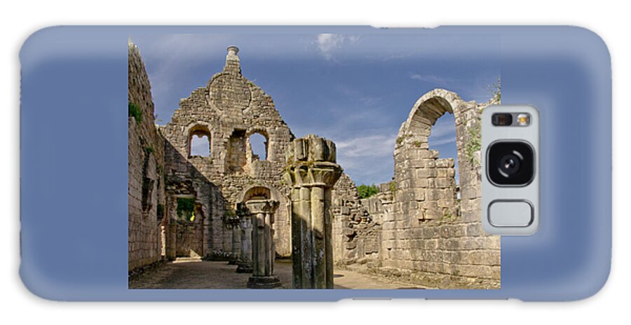 Reformation Galaxy Case featuring the photograph Sunny Abbey Ruins by Elena Perelman