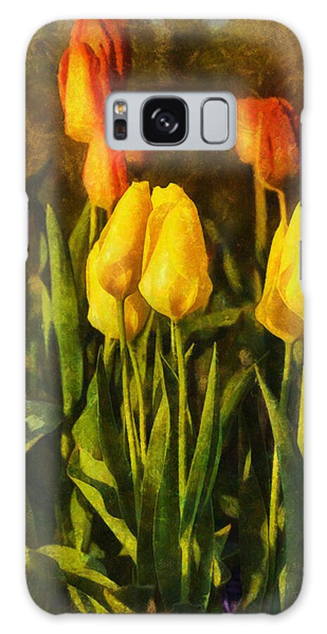 Flowers Galaxy Case featuring the digital art Sunny Tulips by JGracey Stinson