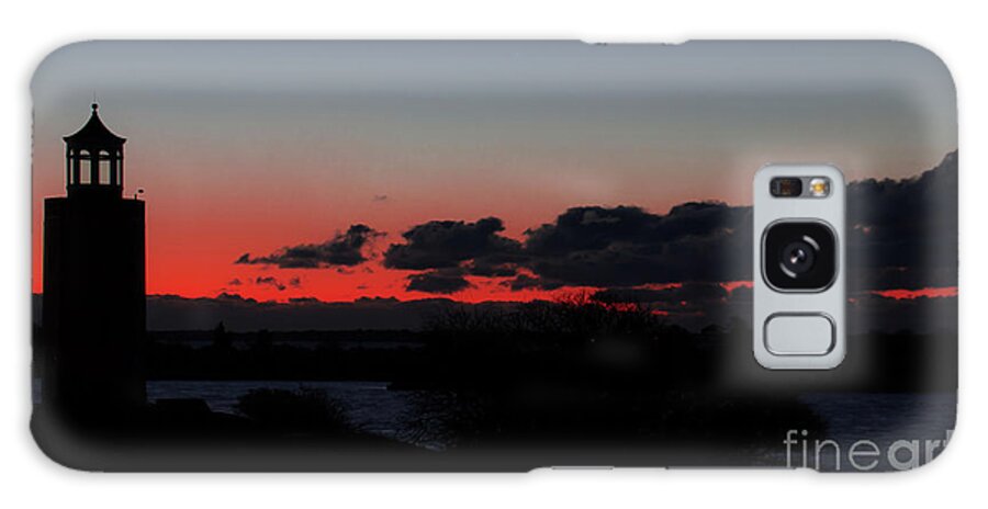 Lighthouse Galaxy Case featuring the photograph Sunrise at Avery Point by JCV Freelance Photography LLC