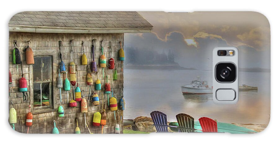Sunrise Galaxy Case featuring the photograph Sunrise at Boothbay Harbor by Lori Deiter