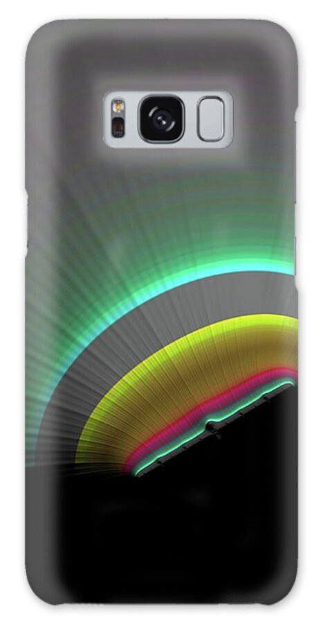 Abstract Galaxy Case featuring the photograph Sunrise in Space by Keith Lyman