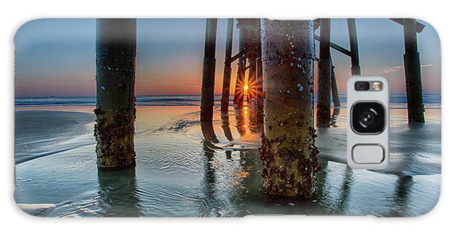 Pier Galaxy Case featuring the photograph Sunrise Pier by Dillon Kalkhurst