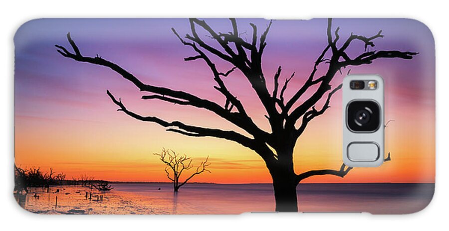 Boneyard Beach Galaxy Case featuring the photograph Sunrise Silhouette at Botany Bay Island by Michael Ver Sprill