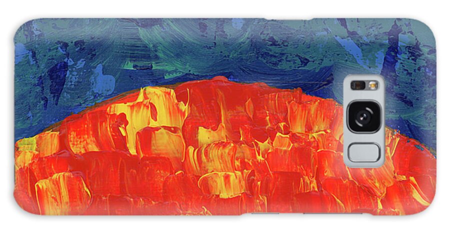 Sun Galaxy Case featuring the painting Sunrise Sunset 1 by Diane Thornton